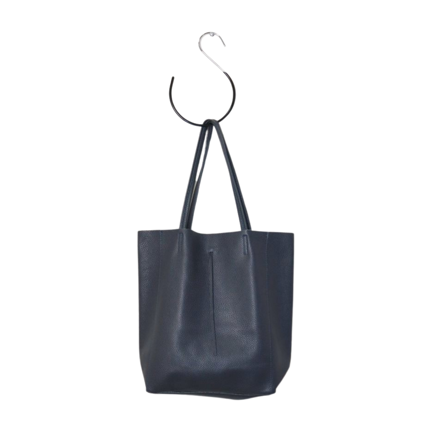 Geantă shopper din piele naturală, bleumarin, G0005 - La’Runa