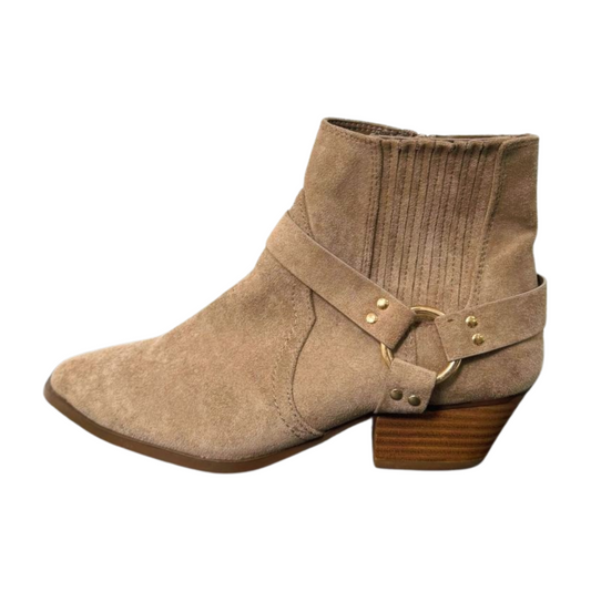 Botine damă River Island, mărimea 37, bej, IN0033 - La’Runa